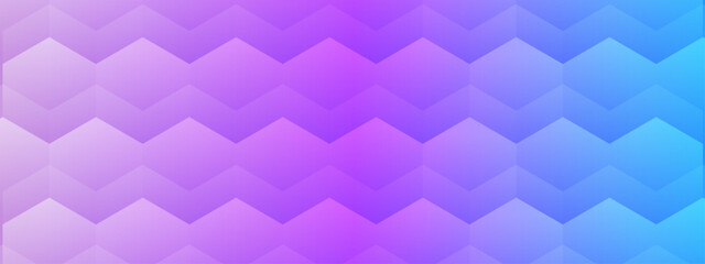 Obraz premium Modern purple and blue hexagon zigzag pattern abstract background