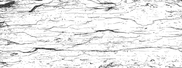 Distressed Vector Grunge Texture Overlay Background Cracked Wood Grain Rough Surface Black and White Graphic Element