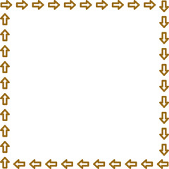 arrow vector border frame design