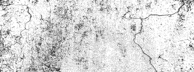 Obraz premium Abstract Grunge Vector Texture Overlay Cracked Wall Distress Black White Background