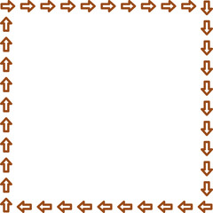 arrow vector border frame design