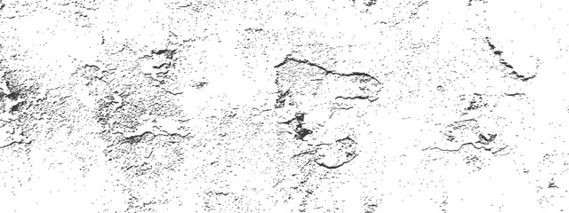 Black and White Grunge Distress Texture Overlay Abstract Rough Surface Vector Background © M2L