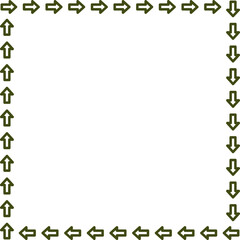 arrow vector border frame design