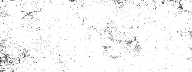 Obraz premium Black and White Distressed Grunge Texture Overlay Gritty Vector Background with Speckles Cracks and Rough Dust Effect