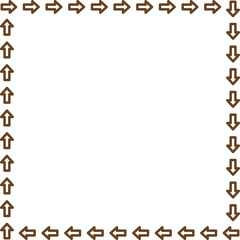 arrow vector border frame design