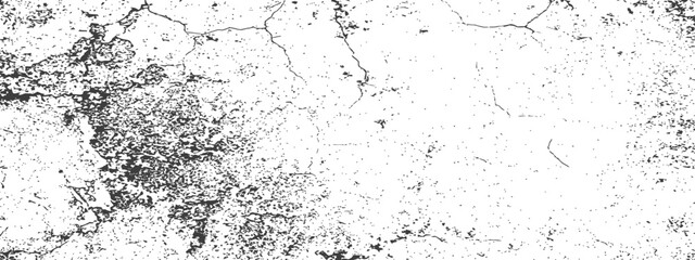 Grunge vector texture distressed background with cracks noise and dust overlay monochrome abstract pattern