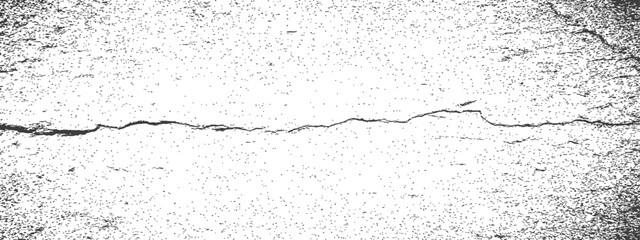 Obraz premium Abstract grunge texture overlay background with horizontal crack and grain effect distress vector graphic resource black and white