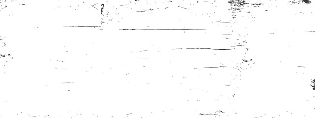 Vector grunge distressed overlay texture with scratches and dust marks on a white background for design projects
