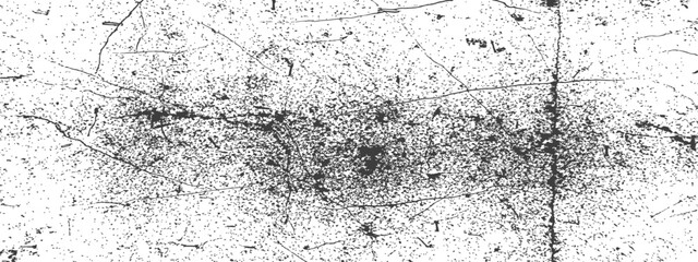 Obraz premium Distressed grunge overlay texture vector background abstract black and white scratch effect