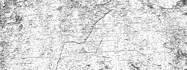 Obraz premium Black and white rough grunge vector texture overlay Distressed grainy background with scratches cracks and horizontal lines graphic resource