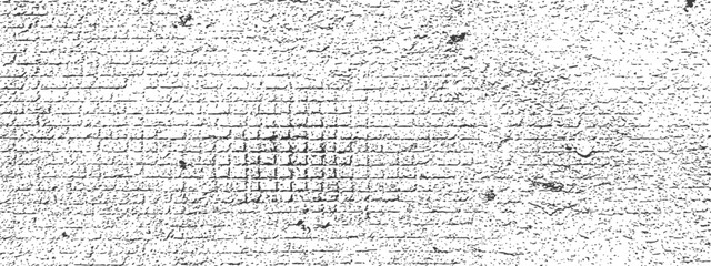 Distressed grunge vector texture overlay rough wall background black and white abstract graphic element