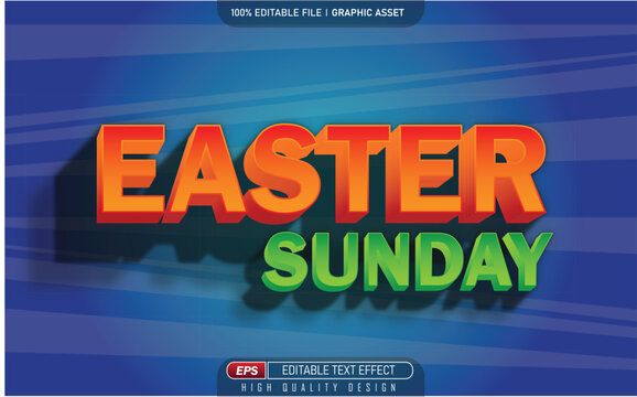 Happy Easter day text effect