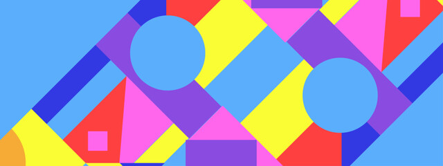 Dynamic angular design featuring intersecting shapes and vivid colors for futuristic tech and sports graphics