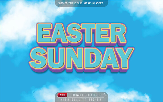 Happy Easter day text effect