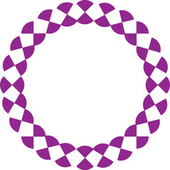 Fototapeta premium vector illustration design of purple geometric checkered pattern ring 