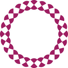 Fototapeta premium vector illustration design of purple geometric checkered pattern ring 