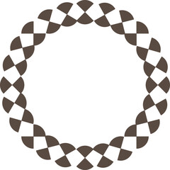 Fototapeta premium vector illustration design of grey geometric checkered pattern ring 
