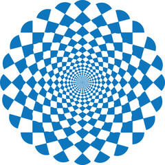 abstract vector illustration design of blue geometric checkered pattern