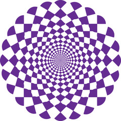 abstract vector illustration design of purple geometric checkered pattern
