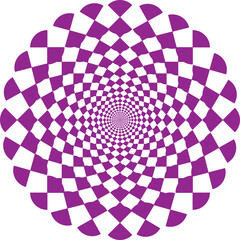abstract vector illustration design of purple geometric checkered pattern