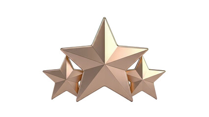 Obraz premium Three Golden Stars