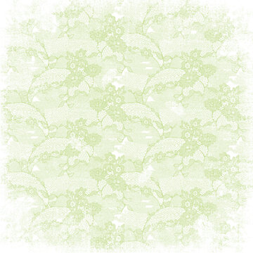 Faded Green Floral Lace Texture