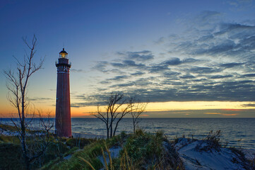 lighthouse at sunset