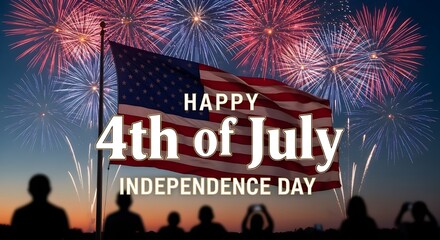 Happy 4th of july independence day celebration