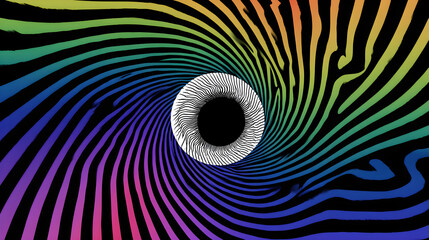 Abstract colorful eye background