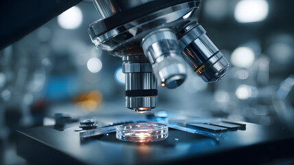 Fototapeta premium Advanced Laboratory Microscope for Scientific Discovery