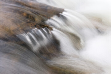 water flowing over rocks
