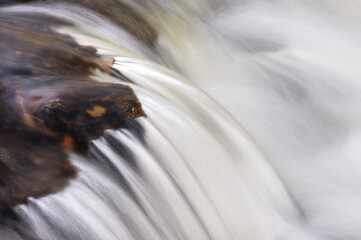 water flowing over rocks