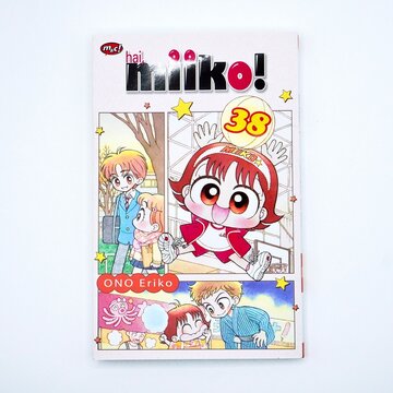 Jakarta, Indonesia - January 25th, 2026 - hai Miiko comic manga book volume 38 isolated on white background from top angle view.