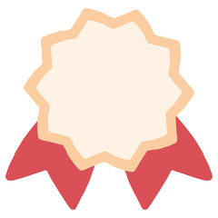 Obraz premium 幼稚園・保育園で使いやすい シンプルなメダルバッジ素材 Simple Medal Badge Illustration for Kids Facilities