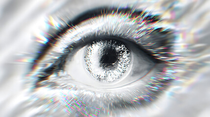 Abstract grey eye background