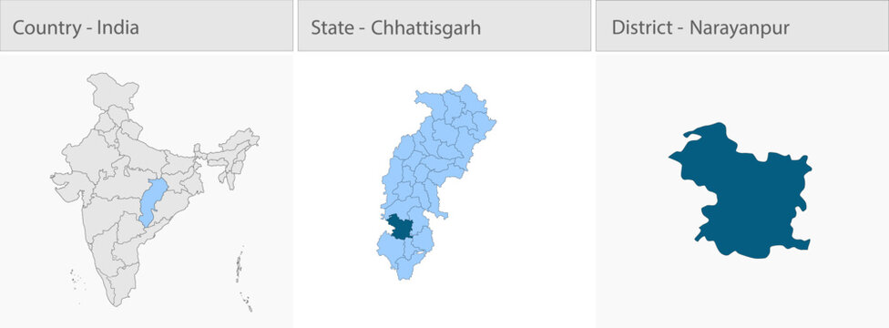 Narayanpur_city_Map_Chhattisgarh detailed map illustration graphic for educational reference, geographic visualization, design layouts, presentations,