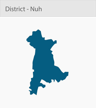 Nuh Map_Haryana detailed map illustration graphic for educational reference, geographic visualization, design layouts, presentations, digital media an