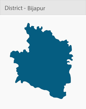 Bijapur_Map detailed map illustration graphic for educational reference, geographic visualization, design layouts, presentations, digital media and pr