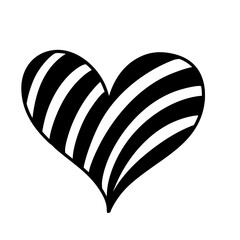Cute heart Outline