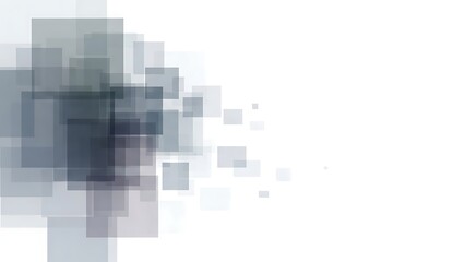 Fototapeta premium Abstract Urban Skyline with Modern Glass Buildings in Soft Blue Gradient Lighting at Dusk