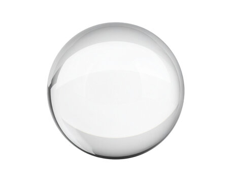 A perfectly spherical, reflective orb with a bright white highlight