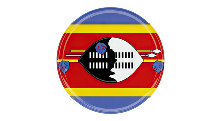 Obraz premium Eswatini Flag Badge