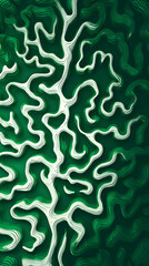 abstract green brain pattern background