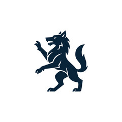 Heraldic Wolf Logo © Fajar