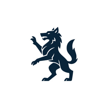 Heraldic Wolf Logo