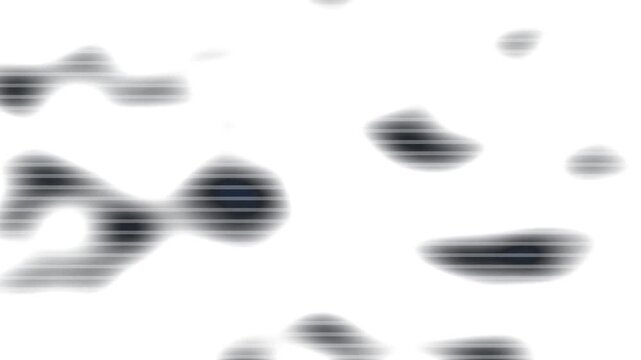Abstract Gray Shape Shifting on White Background