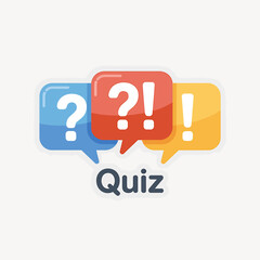 Fototapeta premium Colorful Quiz Question Mark Icons Set for Presentations