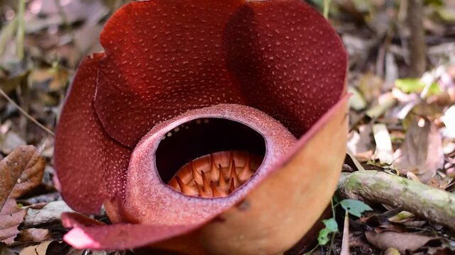 Rafflesia flower, The Rafflesia is blooming, The world's largest flower, Khao Sok, Surat Thani Province. 