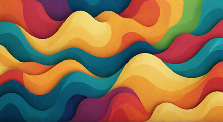 Obraz premium abstract background of colorful waves