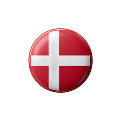 Obraz premium Geolocation sign. Denmark, flag, image in national colors on a neutral transparent background. Popular illustration, object, symbol.